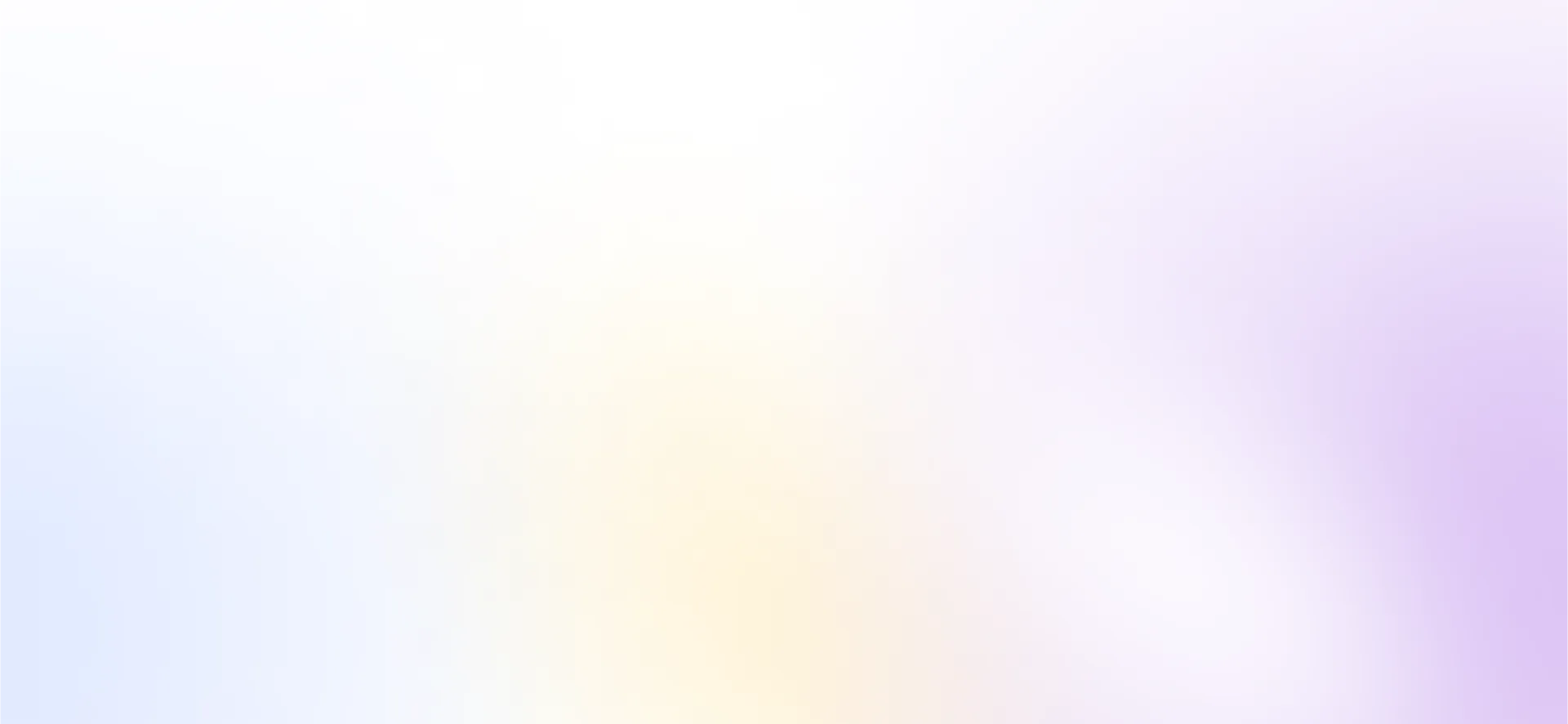 Baaz homepage hero backdrop — purple gradient framing the custom software headline